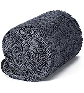 CADONO Large Microfiber Car Drying Towel, Ultra Absorbent Microfiber Cleaning Cloth for Cars, No ...
