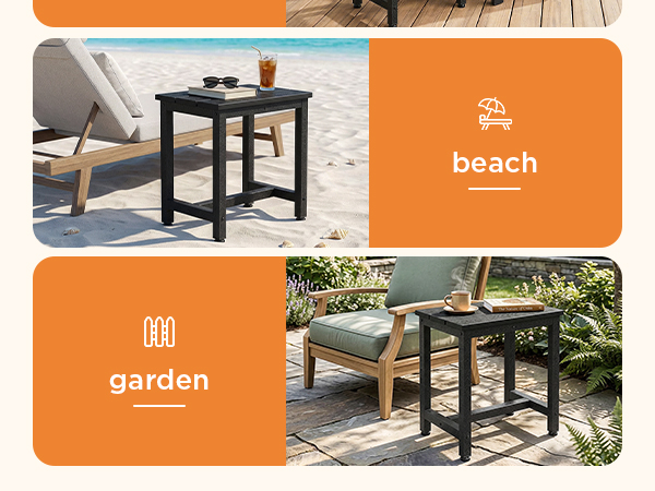 outdoor end table