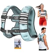 Weighted Vest for Women Men, 8 lb/10 lb/12 lb Weight Vest for Walking with Reflective Stripe and ...