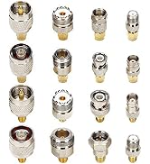 TLS.eagle SMA Connector Kit in Adapter Standard SMA/BNC/UHF/N/F Male to Female Cable Connector Co...