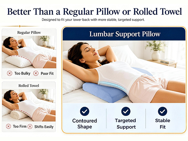 Lumbar Pillow for Sleeping