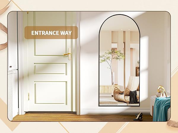 floor mirror with stand