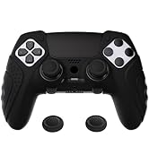 PlayVital Guardian Edition Anti-Slip Ergonomic Silicone Cover Case for ps5 Edge Controller, Soft ...