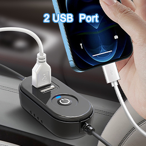 Car Fan for back seat,Independent control buttons to control wind speed and angle