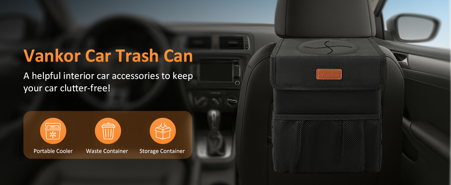 car trash can