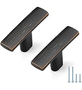 Ravinte 10 Pack Cabinet Handles Single Hole Oil Rubbed Bronze Kitchen Cabinet Handles Drawer Pull...