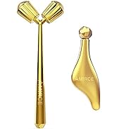 Face Massager Roller, 3D Roller Facial Massager and Gua Sha Massage Roller Tool Set for Women, Fa...