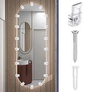 mirror clips for wall mounting