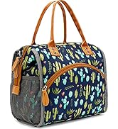 FlowFly Insulated Lunch Bag for Women, Men, Large and Reusable, Handle, Work and Travel Tote and ...