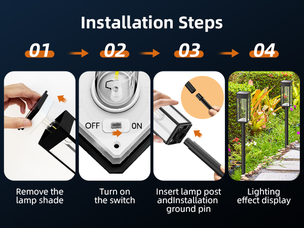 solar pathway lights outdoor