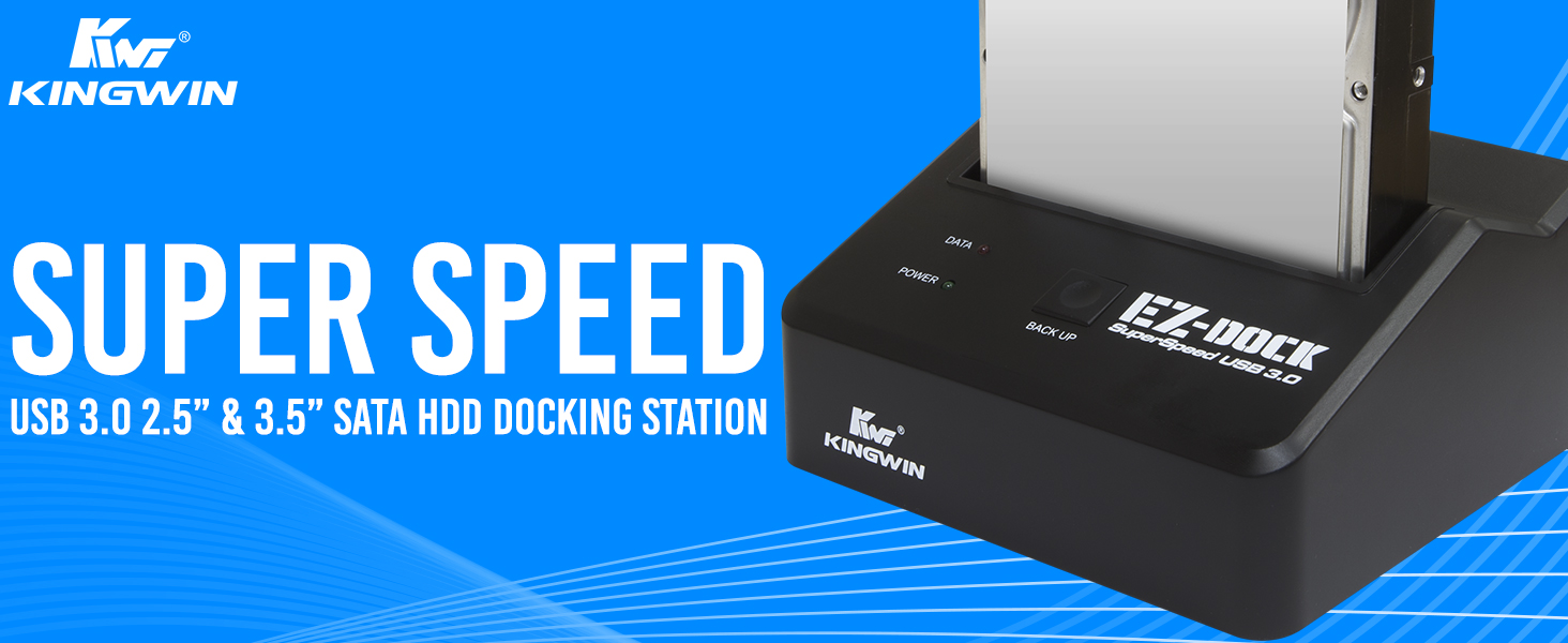 EZD-2535U3 Super Speed USB 3.0 2.5&amp;#34; &amp;amp; 3.5&amp;#34; SATA HDD Docking station