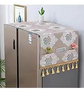 YUZHANGHE Fridge Dust Cover Multi-Purpose Appliance Top Cover with Storage Pockets 55In x 21In/ 1...