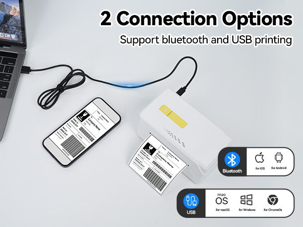 Bluetooth Thermal Shipping Label Printer