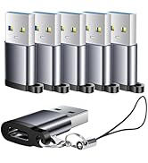 BaseNew USB C Female to USB Male Adapter-6 Pack,USB A Type C Adapter,USB Adapters,USB-C Cable Cha...