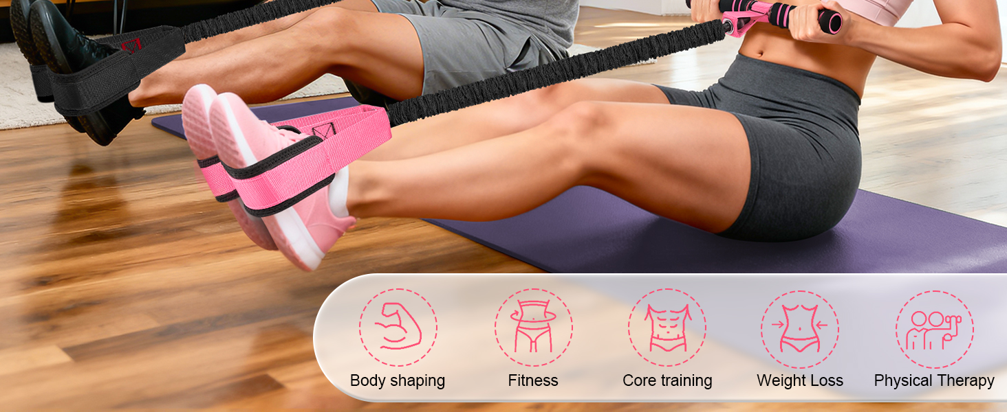 multifunction pedal resistance band