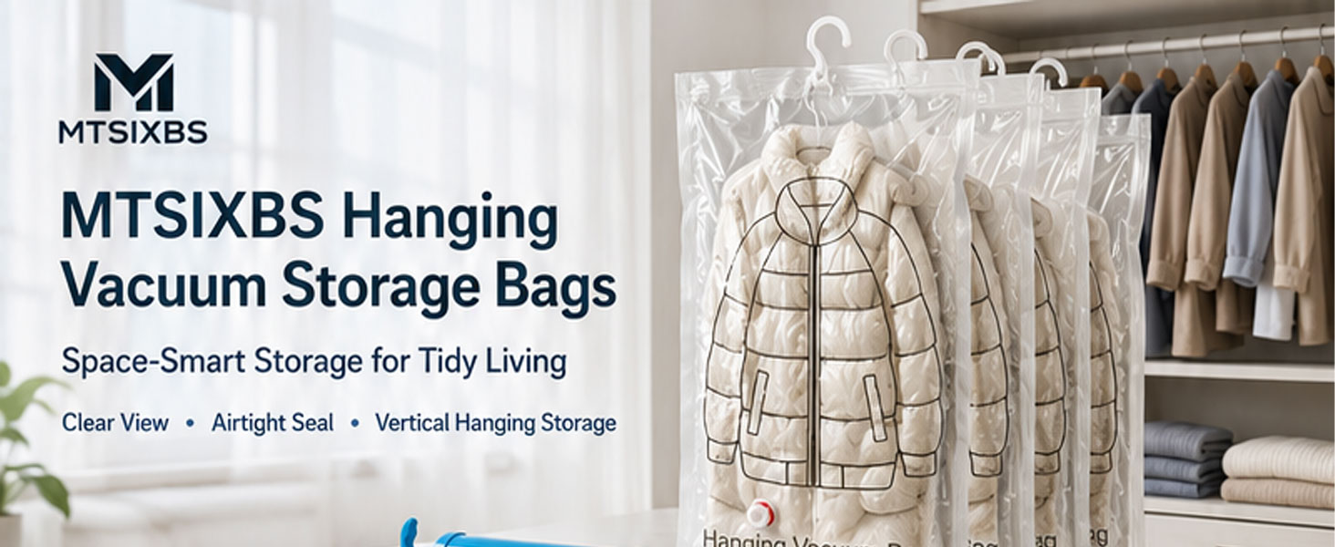 Hanging Vacuum Storage Seal Clear Bags
