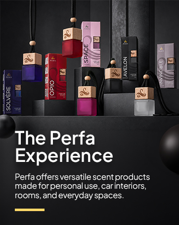 Perfa offers versatile scent products made for personal use, car interiors, rooms, everyday spaces.