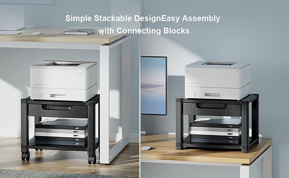 printer stand for desk