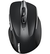 TECKNET Wireless Mouse (2.4G &amp; BT5.0/3.0) Silent Mouse 4800 DPI Computer Mouse 8 Buttons Bluetoot...