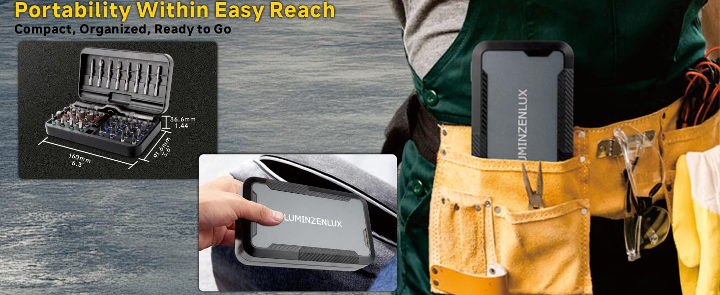 42-in-1 Mini Magnetic Ratchet Screwdriver Set - Professional Precision Tool Kit