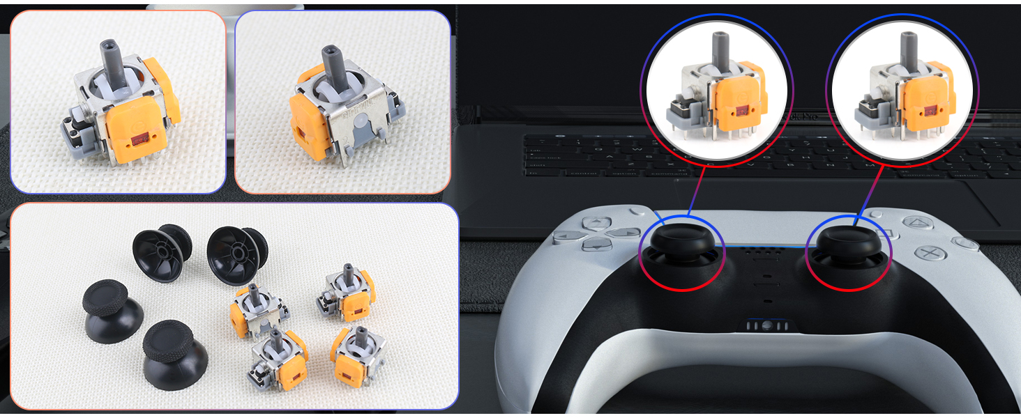 Joysticks Replacement for Sony Playstation 5 PS5