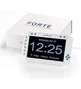 Screaming Meanie Forte Alarm Clock - Extra Large 9” Display, 6 Programmable Extra Loud Alarms, Me...
