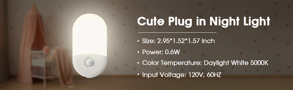 Compact and slick design night light