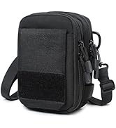 Tactical Molle Phone Pouch EDC Utility Belt Pouch Waist Bag with Shoulder Strap