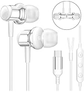USB C Headphone for Samsung S25 S24 S23 Ultra FE S22 A16 A55 A54 Wired Earbuds Magnetic in-Ear Ty...