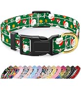 TMOODEL Reflective Dog Collar, Cute Christmas Style Dog Collar for Small Dogs, Soft Nylon Puppy C...