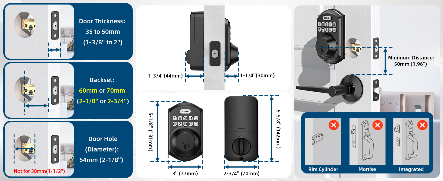 keyless entry door lock
