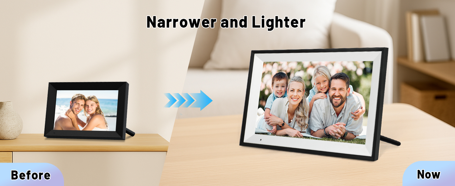 AiMOR digital picture frame frameo digital frame wifi 