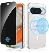 Ruky for Google Pixel 10 / Pixel 10 Pro Case with Privacy Screen Protector, [Compatible with MagS...