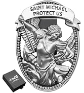 Anwlki St Michael Medal for Car Saint Michael Visor Clip Accessories Bless Driving Safety Religio...