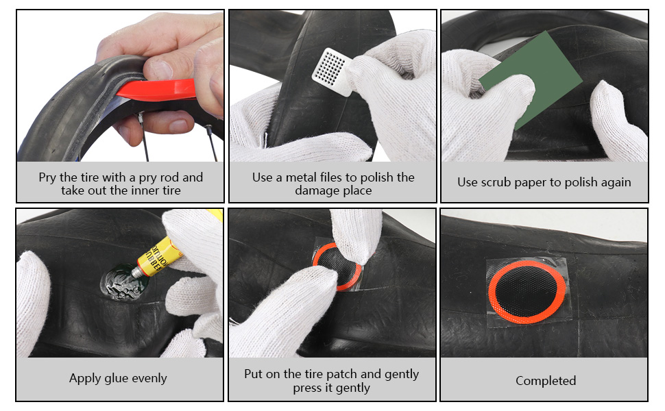 Bike Tire Tool Tire Tube Patch Kit