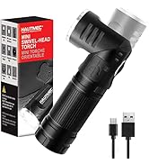 HAUTMEC Rechargeable LED Flashlights 500 High Lumens Super Bright Magnetic Flashlight Waterproof ...