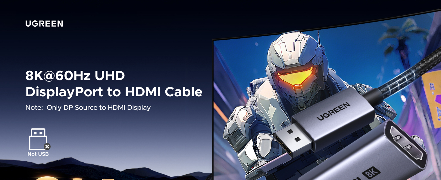 Display Port to HDMI Adapter