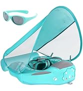 Mambobaby Float with Canopy and Tail New Upgraded Non-Inflatable Baby Pool Float Mambo Float Swim...