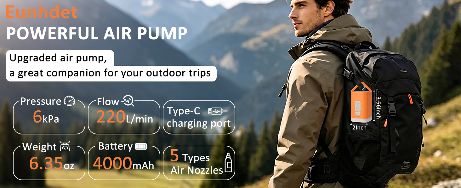Mini portable air pump