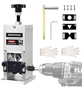 ZMRTDWO Wire Stripper Machine, 0.06"-1" Wire Adjustable Hand Crank Wire Stripping Machine, Drill ...
