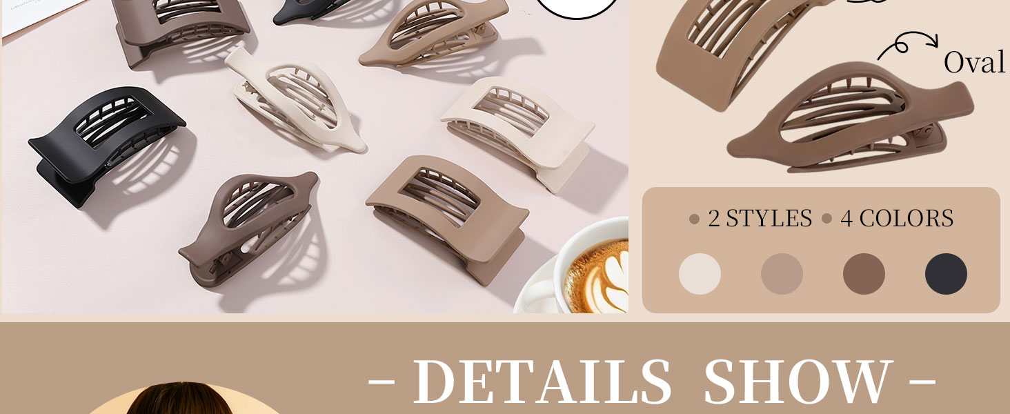 flat hair clips for women