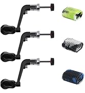 Fishing Reel Replacement Handle with Knob Covers, Spinning Casting Baitcaster Reel Grip Parts Uni...
