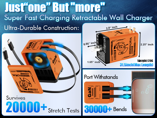retractable wall charger