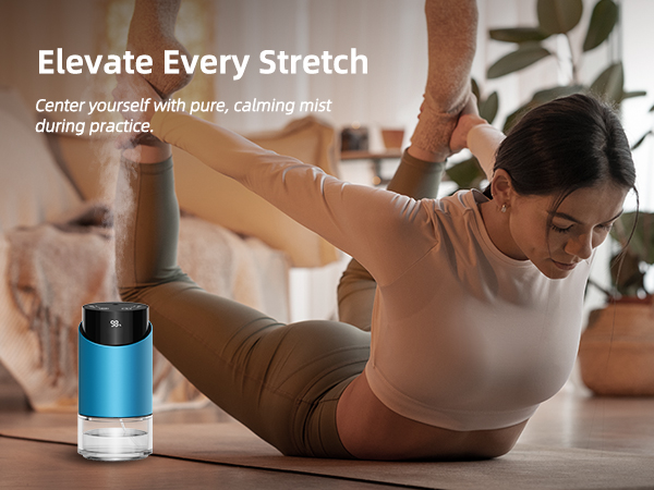 waterless diffuser essential oil scent aromatherapy portable battery operated home room office mini