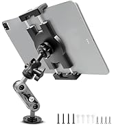 PORFORTOP Aluminum Heavy Duty Drill Base Tablet Holder Car Mount Dashboard, 360° Adjustable 2-Sta...