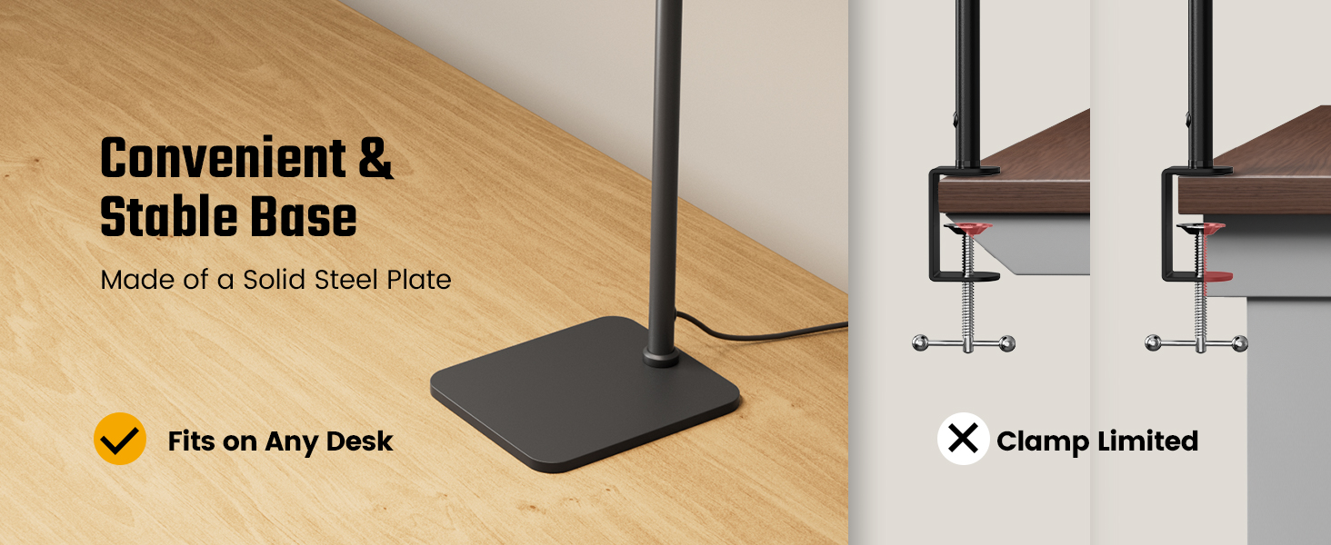 led desk lamp with base