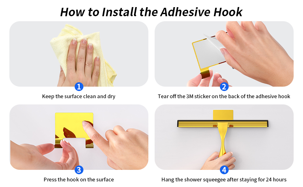 Gold Adhesive Holder