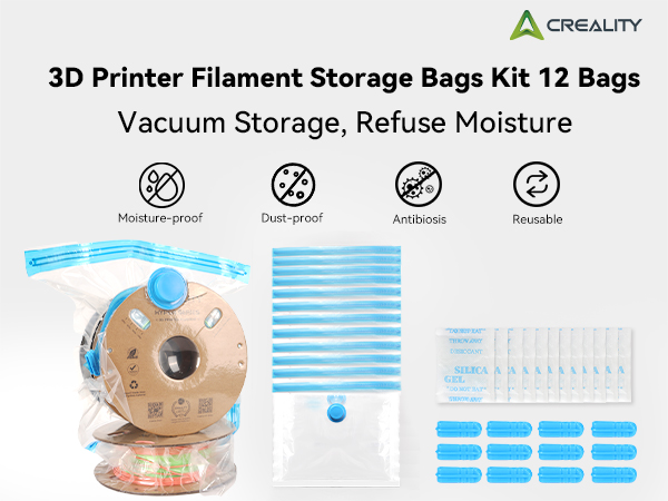 3D Printing Filament Storage Kit Storage Sealing Bag Dust Proof Humidity Resistant Keep Filament Dry