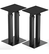 Universal Speaker Stand Pair Double Tubes Heavy Duty Bookshelf Speaker Stands Support 110lbs 16.7...