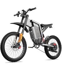 Readygo EKXBIKE X21Max Adult Off Road Electric Bike, 60V30AH Lithium Battery 60 Miles, 3000W (5000W ...